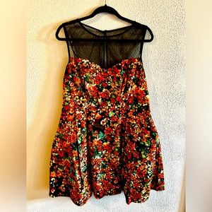 Size 16 Floral Print Dress with Pockets